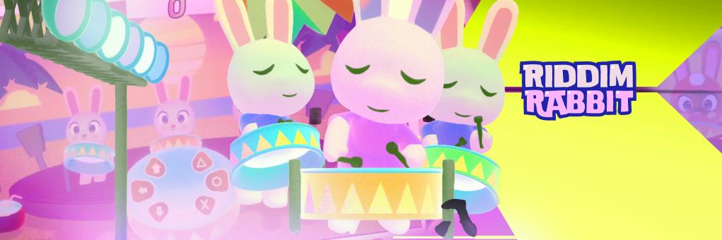 Riddim Rabbit band performing together on steelpans